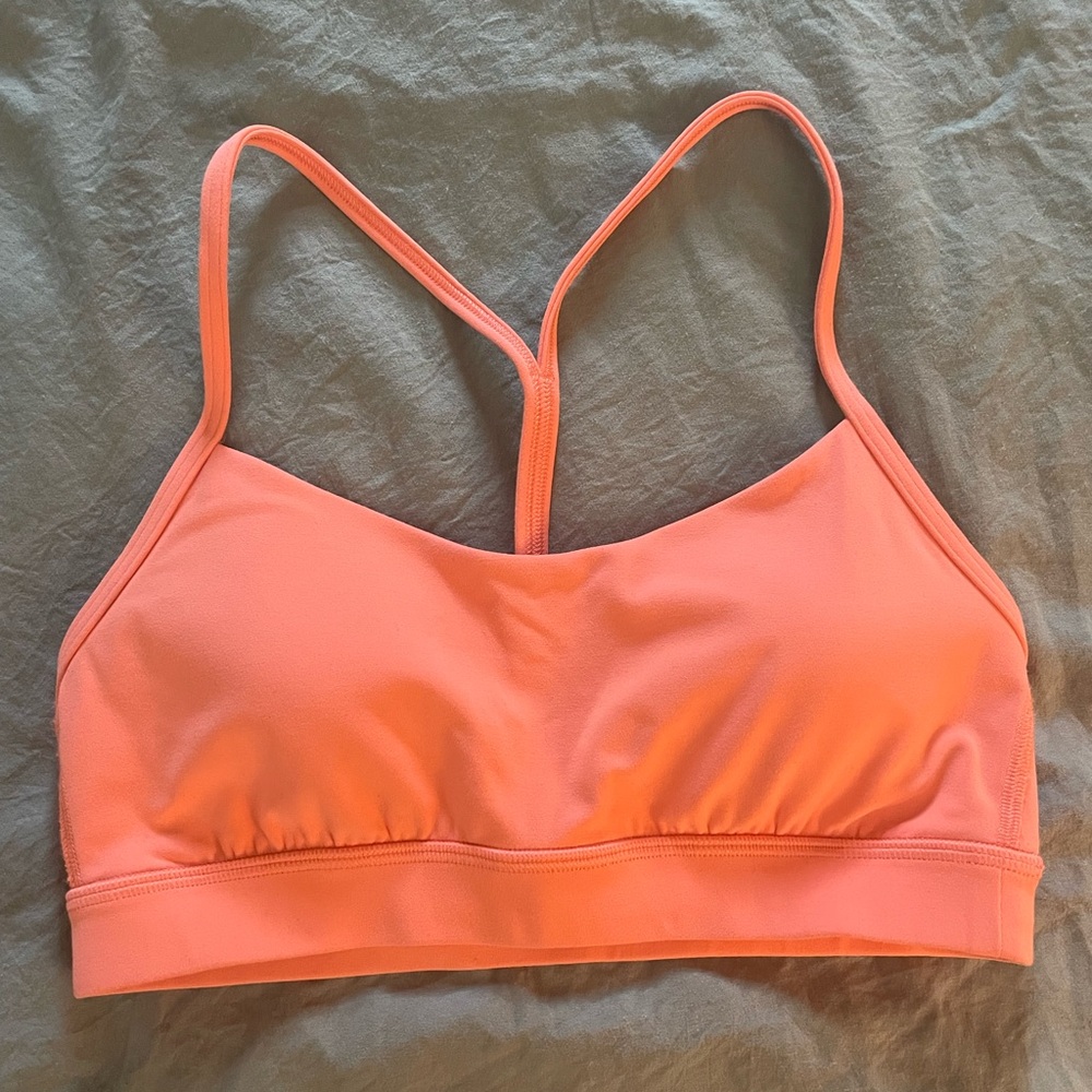 lululemon Flo Y bra in orange